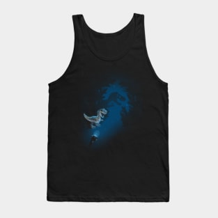 Tiny Blue Raptor Tank Top